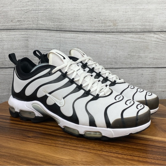 Nike Air Max Plus TN Ultra White Black Sneaker 898015-101 Men’s Shoe Size 11.5 - Picture 3 of 13